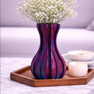 Large 8-Inch 3D Printed Castle Vase for Centerpieces & Statement Decor – Architectural Sculptural Accent – Waterproof PLA