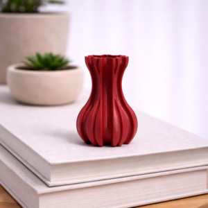 Small 4-Inch 3D Printed Castle Vase for Desks & Shelves – Architectural Sculptural Accent – Waterproof PLA