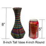 8-inches Tall 4-inches wide