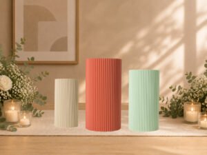 Ribbed Vase