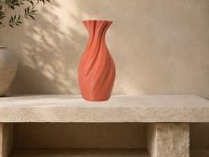 Terracotta Classic Spiral Vase