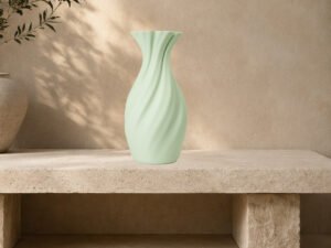 Light Sage Classic Spiral Vase