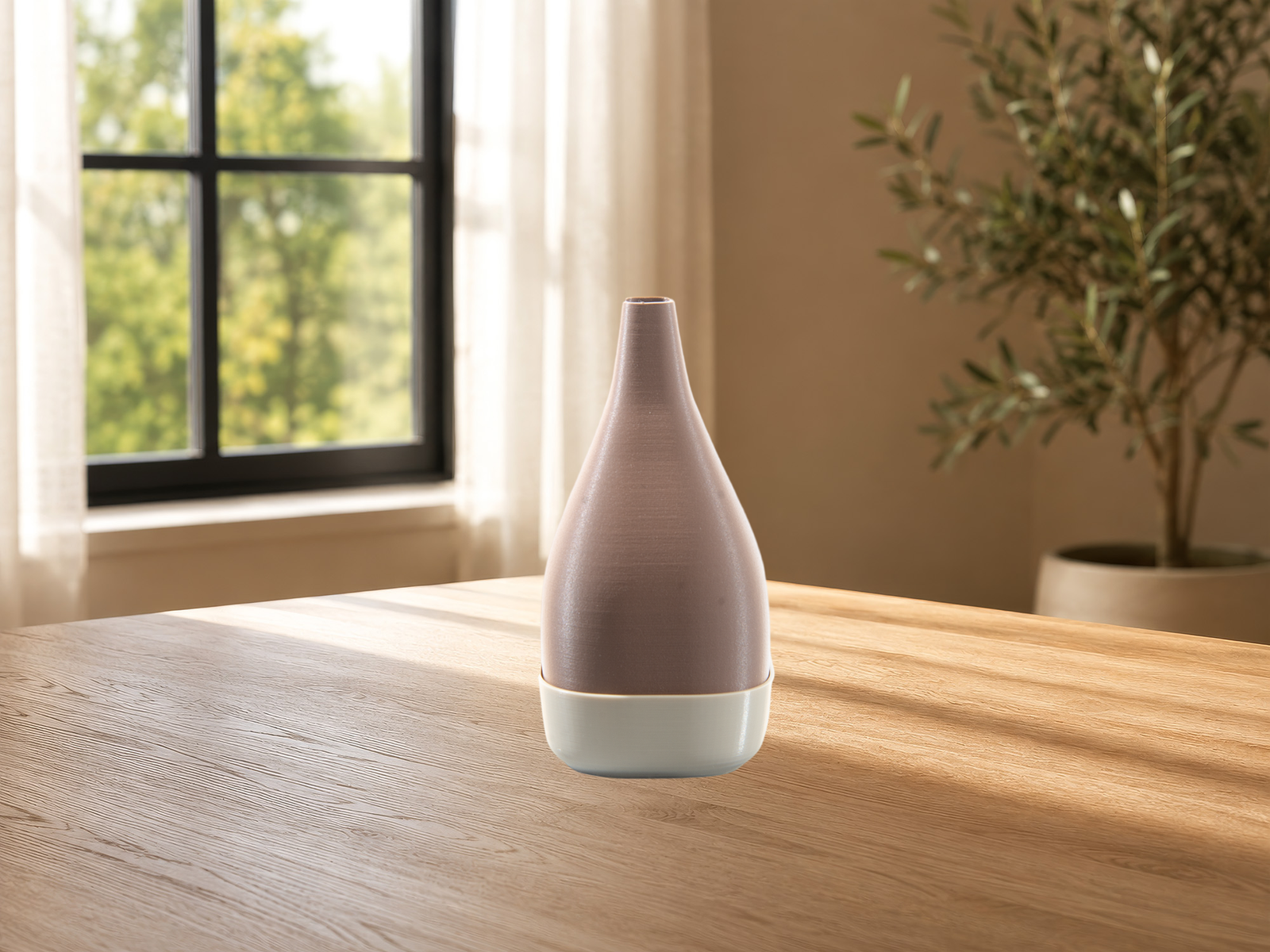 Cocoa Nest Teardrop Vase