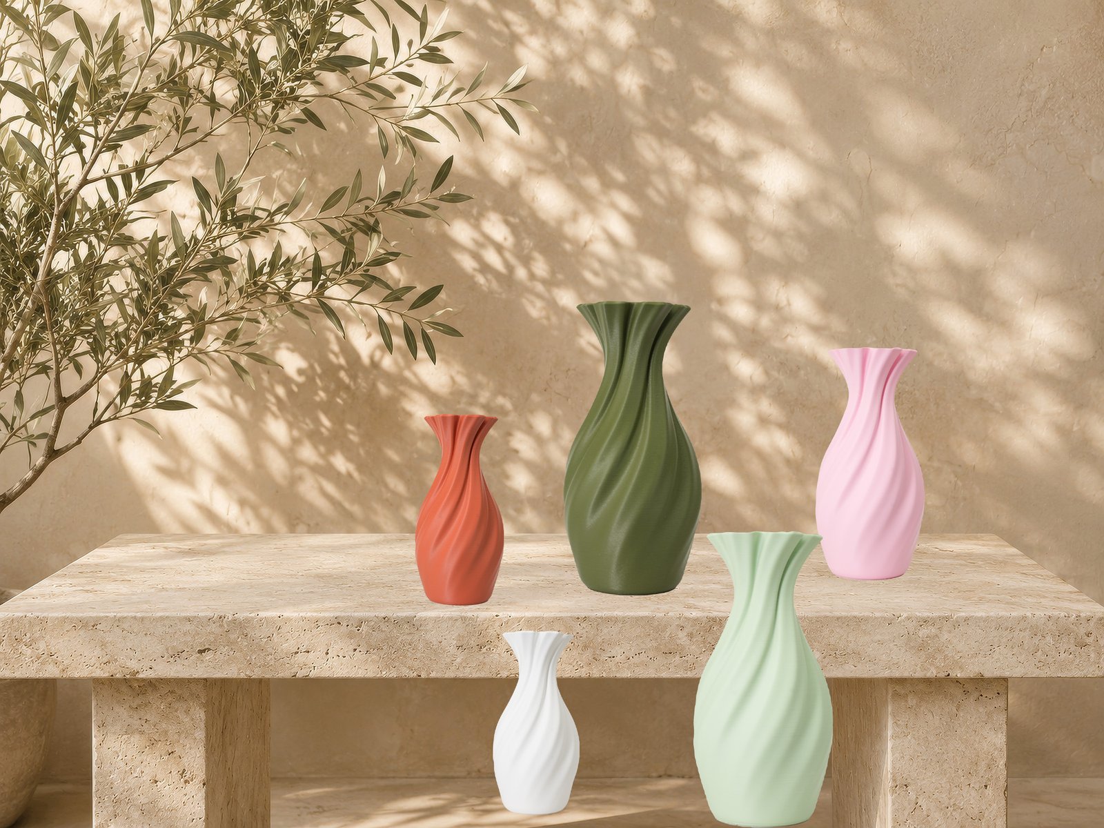 Classic Spiral vase collection