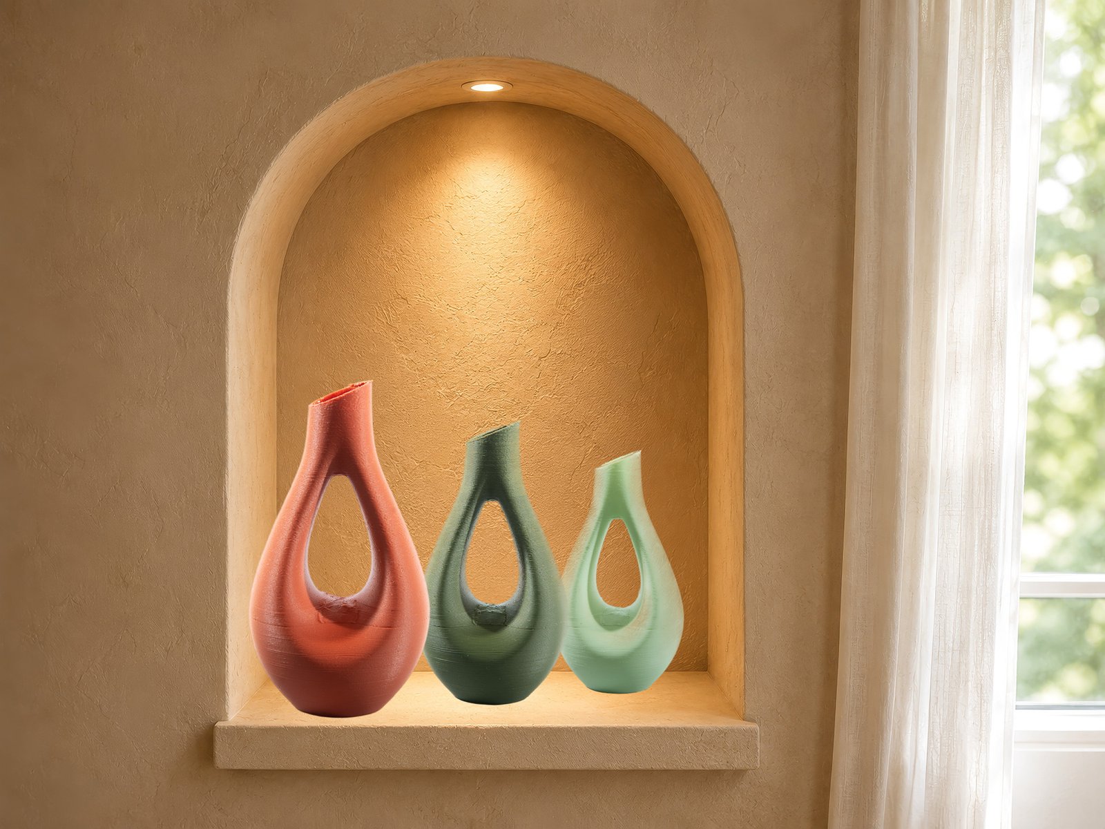 Loop Heart vase collection