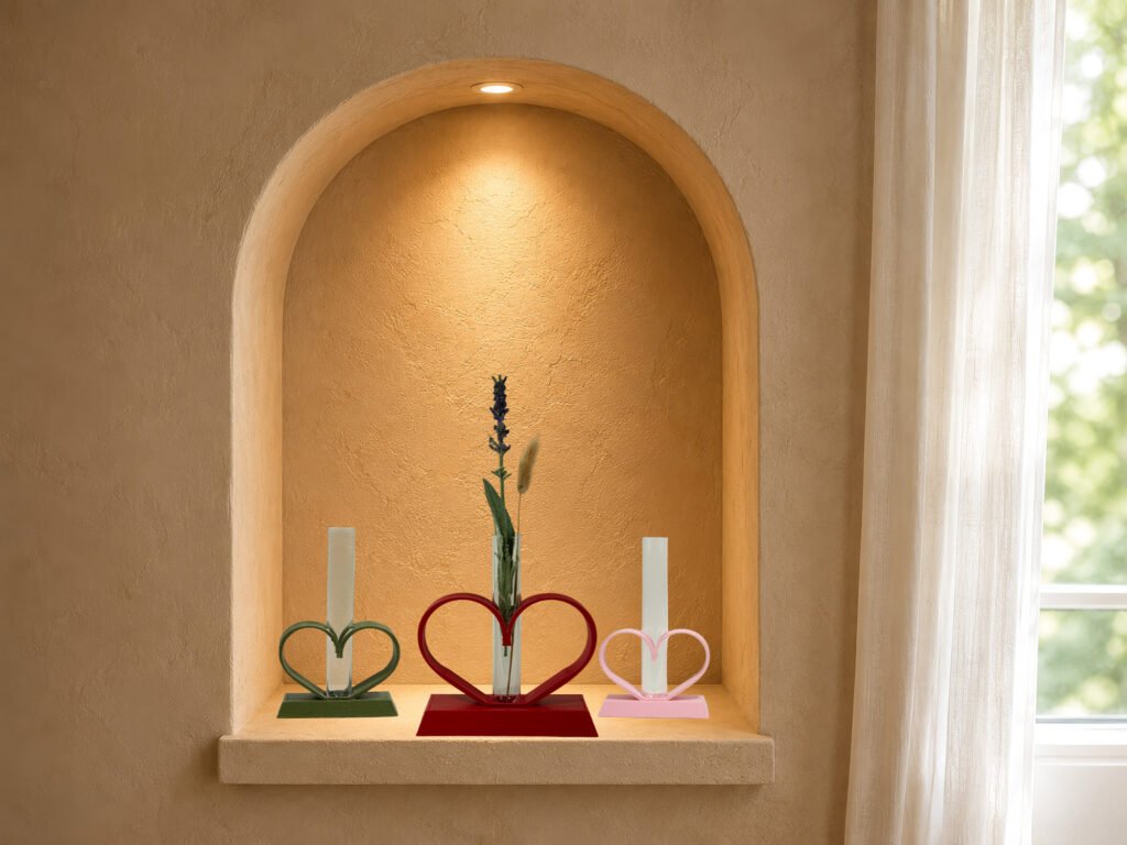 Open Heart vase collection