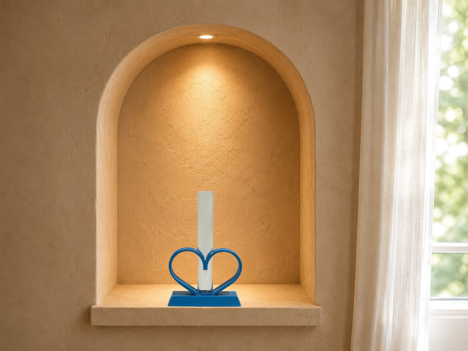 Midnight Blue Open Heart Vase