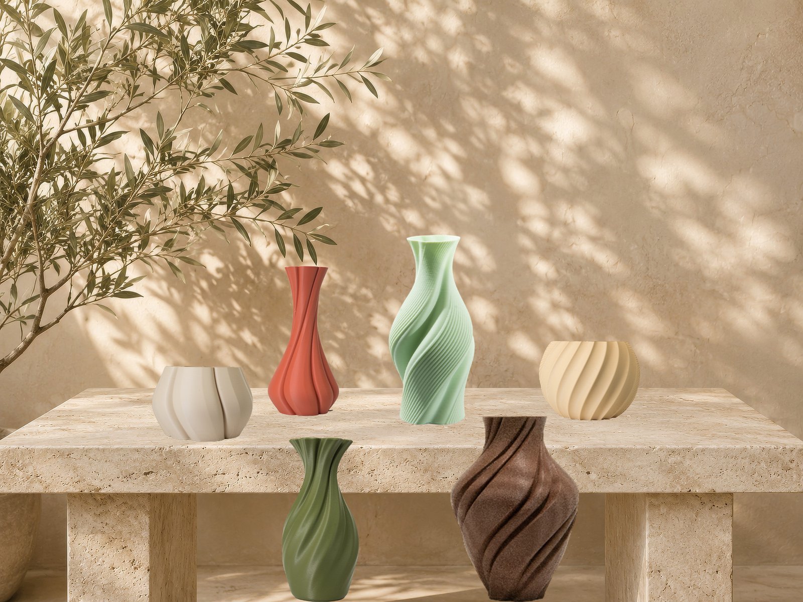 Spiral Collection vases