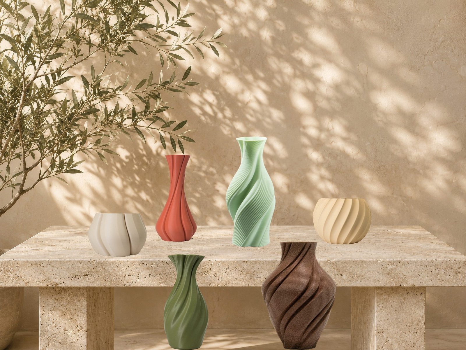 Spiral Collection vases