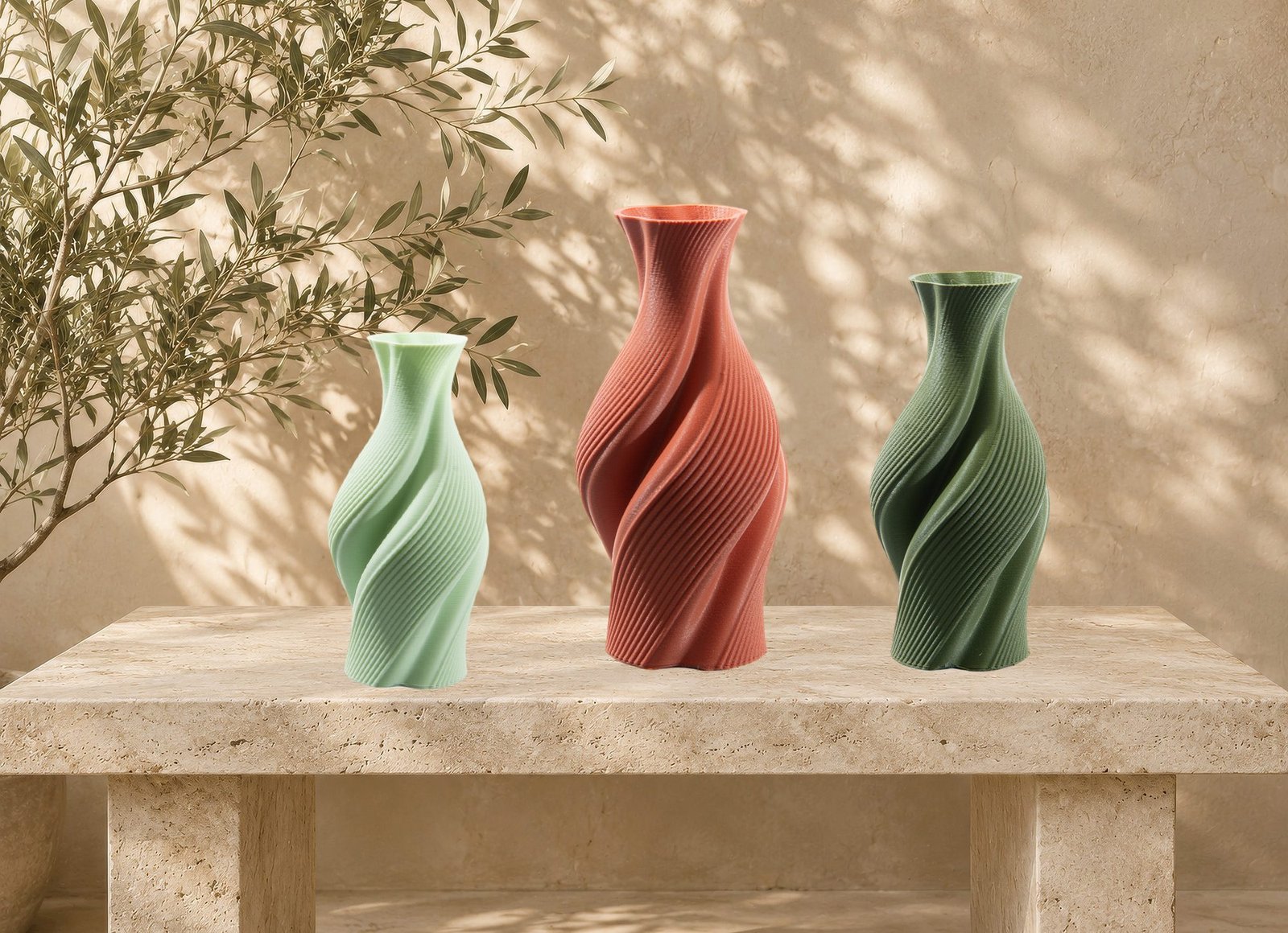 Statement Spiral vase collection
